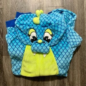 Blue/Green Dragon Adult Onesie